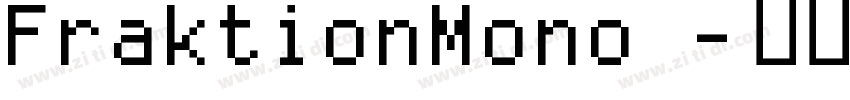 FraktionMono 字体转换